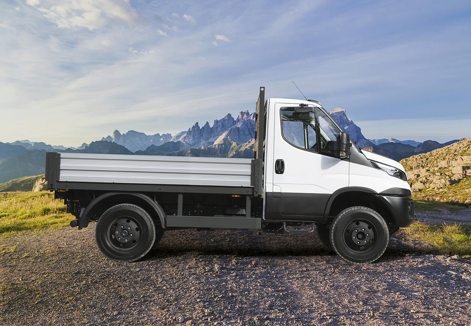 Der IVECO Daily 7 Tonner ist auch als 4x4 verfügbar.