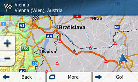 IVECONNECT DRIVE mit Navigationsgerät mit der Funktion “Truck Navigation”